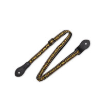 MJ19UKE-002 Tracolla per ukulele in jacquard Black & Yellow 1/2"