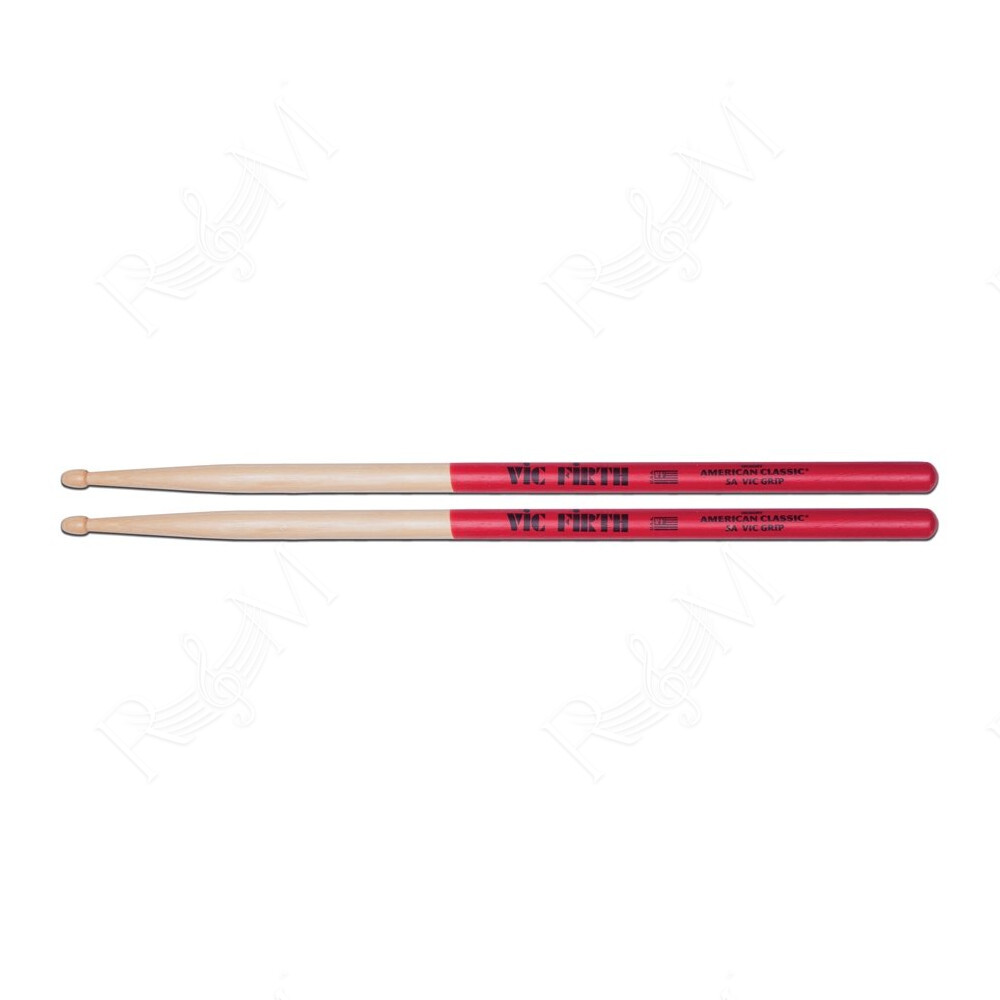 5AVG - Bacchette American Classic con punta in legno e Vic Grip