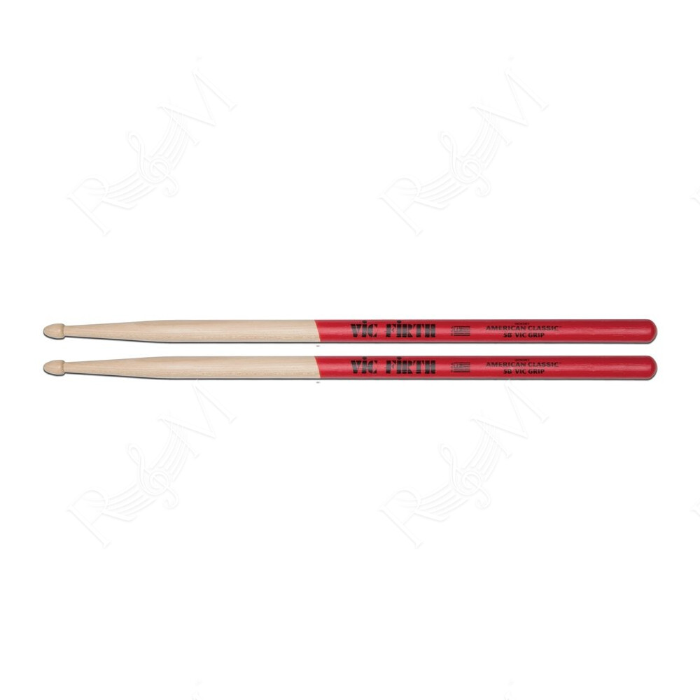 5BVG - Bacchette American Classic con punta in legno e Vic Grip