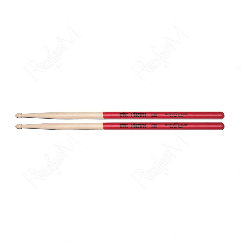 7AVG - Bacchette American Classic con punta in legno e Vic Grip