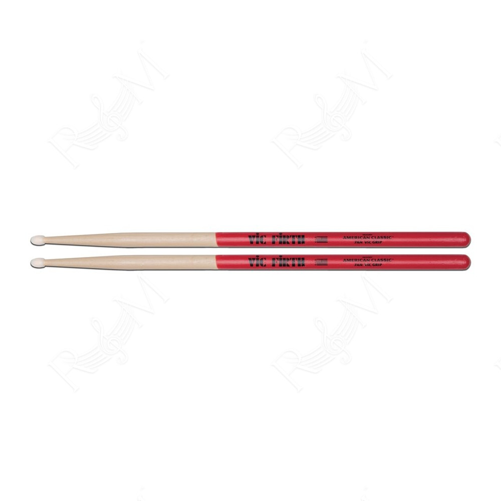 7ANVG - Bacchette American Classic con punta in nylon e Vic Grip