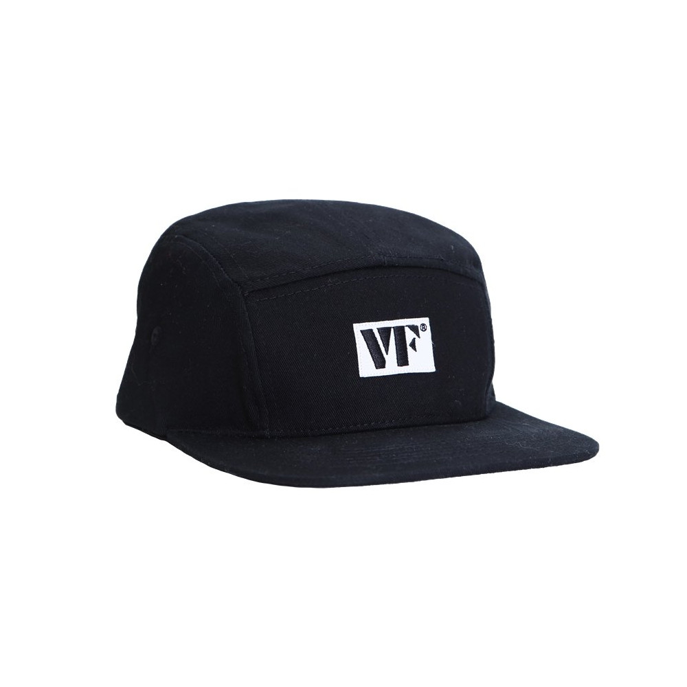 VAHC0032 - Black 5 Panel Camp Hat