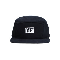VAHC0032 - Black 5 Panel Camp Hat