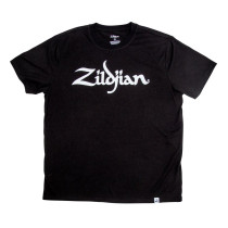 T3012 - Classic Black Logo Tee - L