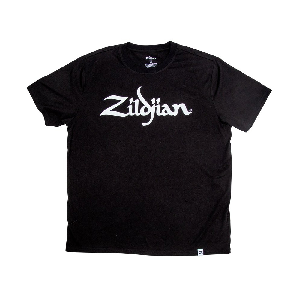 T3012 - Classic Black Logo Tee - L