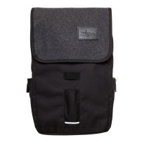 T9001 - Gray Flap Black Laptop Backpack