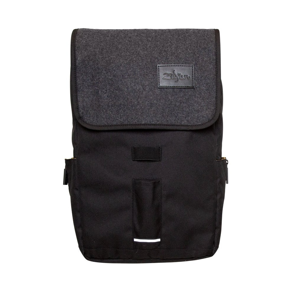 T9001 - Gray Flap Black Laptop Backpack
