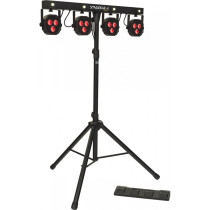STAGEBAR-II Kit su Treppiede Par + Strobo con Pedaliera Wireless
