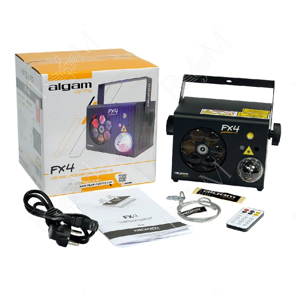 FX4 Effetto 4 in 1 Gobo + Magic Ball + Laser RG + Strobo