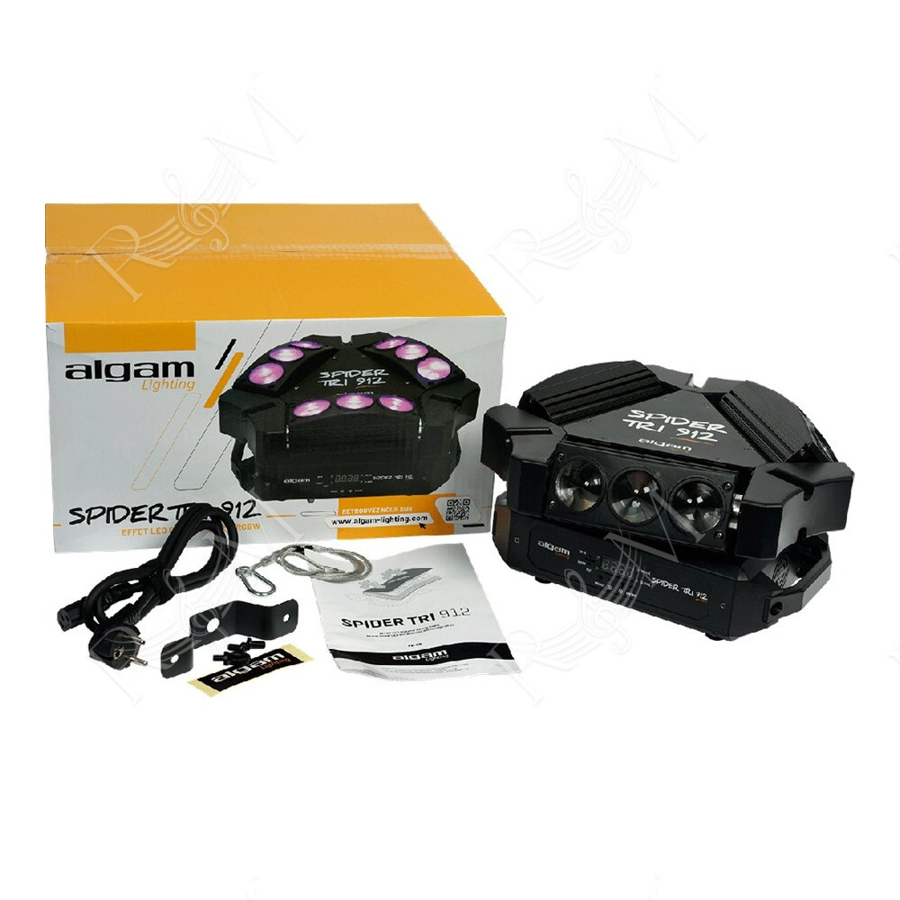SPIDER-TRI-912 3 Mini Barre Motorizzate Beam Led 9x12W RGBW