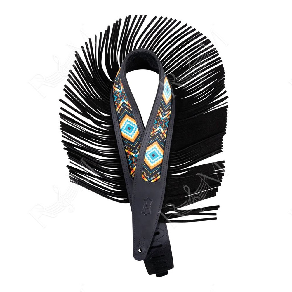 MG317BOI-BLK Tracolla in pelle Crazy Horse Black 2 1/2"