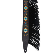 MG317BOI-BLK Tracolla in pelle Crazy Horse Black 2 1/2"
