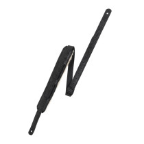 M11BGVDX-BLK Tracolla in pelle goffrata e retro in pecora Black 2"