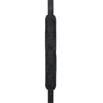M11BGVDX-BLK Tracolla in pelle goffrata e retro in pecora Black 2"