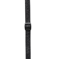 M11BGVDX-BLK Tracolla in pelle goffrata e retro in pecora Black 2"