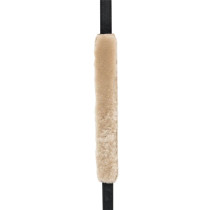 M11BGVDX-BLK Tracolla in pelle goffrata e retro in pecora Black 2"