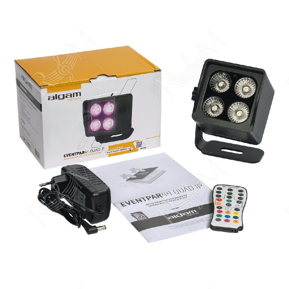 EVENTPAR44-QUAD-IP Par Led 4x4W IP65 a Batteria