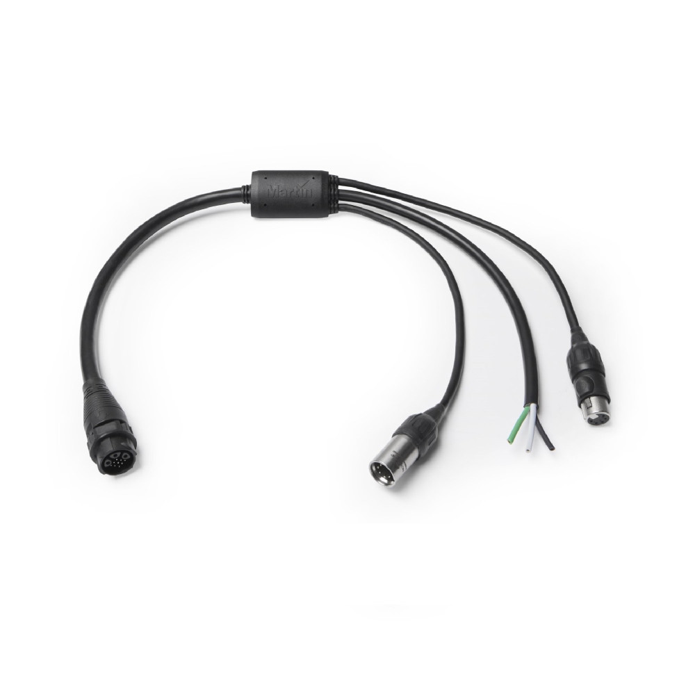 Power+data in out cable power/XLR5 thru-PDE.