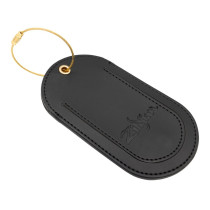 ZXOT0021 EMBOSSED LUGGAGE TAG BLACK
