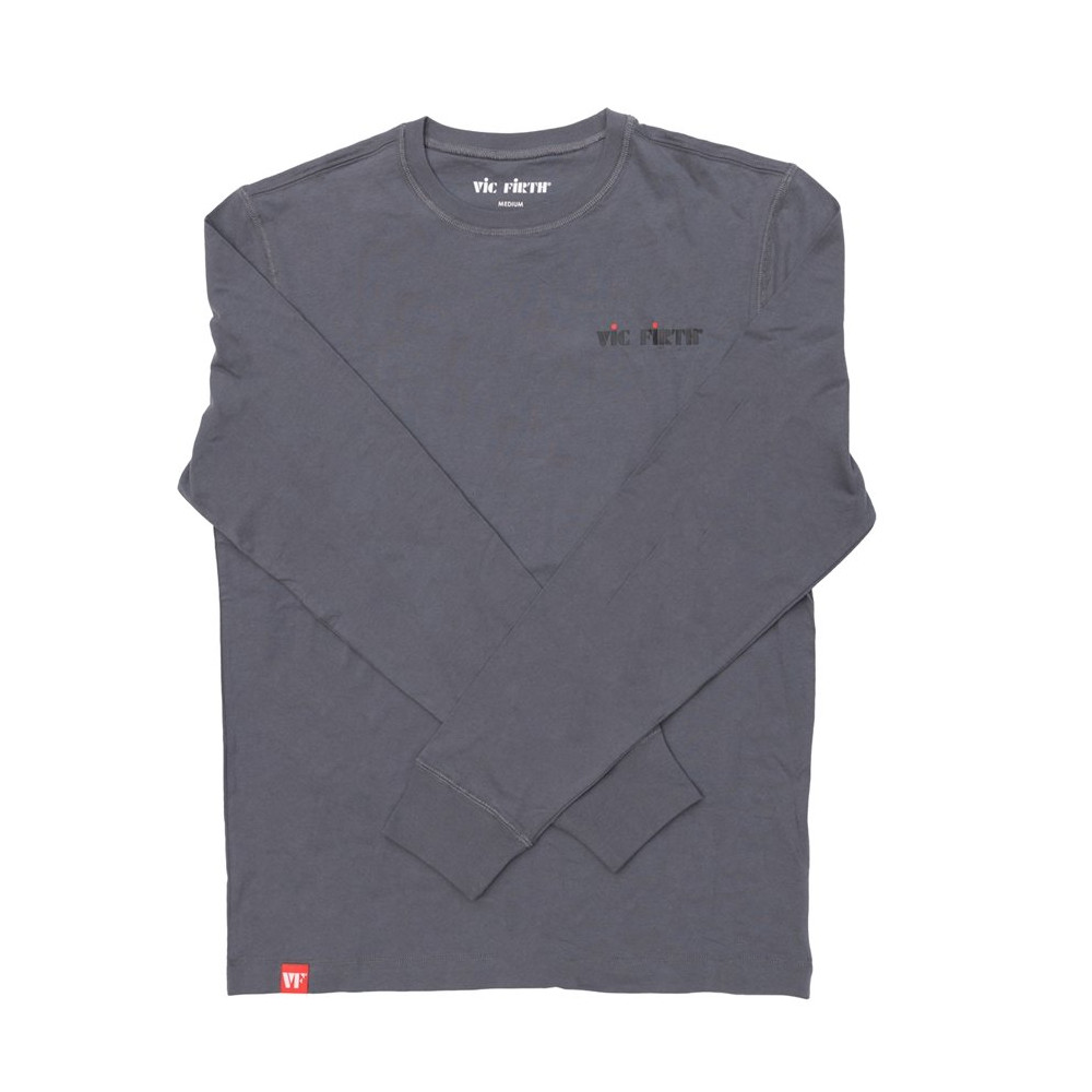 VALS0012 GRAY LONG SLEEVE TEE MEDIUM