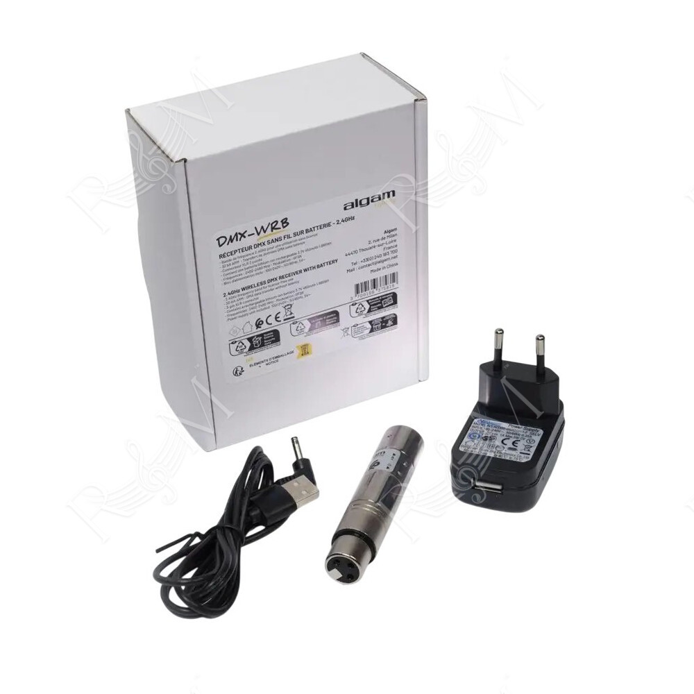 DMX-WRB Ricevitore DMX Femmina 3 Poli a Batteria