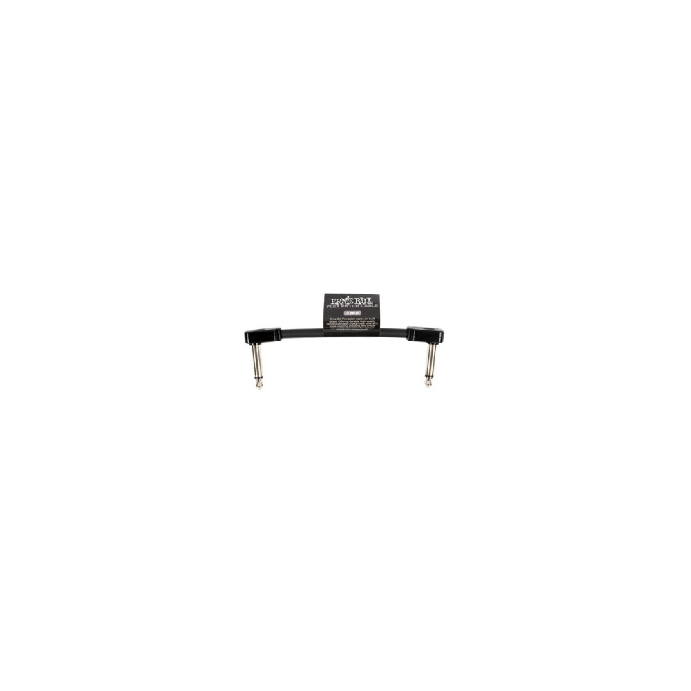 6438 Flex Patch Cable Black 8cm