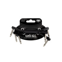 6443 Flex Patch Cable Black 8cm 3pk