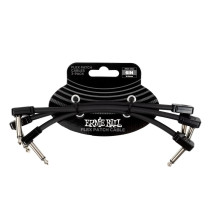 6444 Flex Patch Cable Black 15cm 3pk