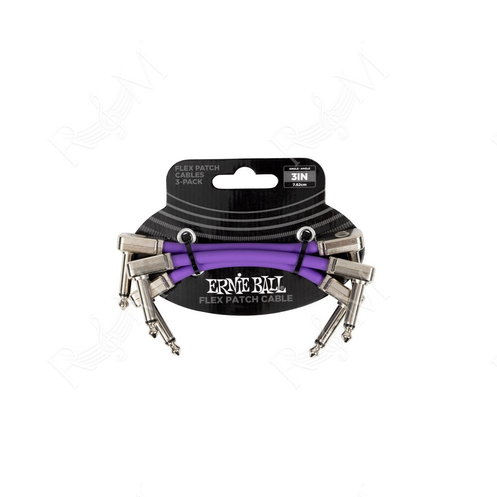 6451 Flex Patch Cable Purple 8cm 3pk