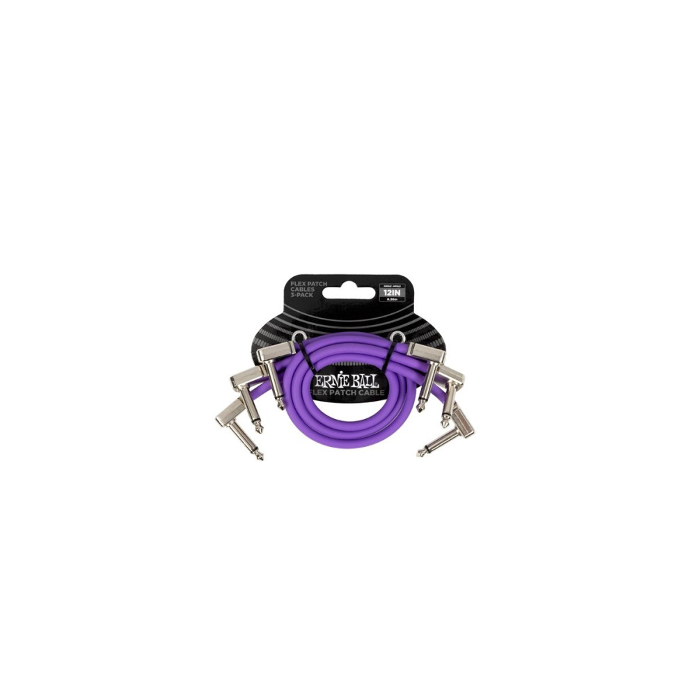 6453 Flex Patch Cable Purple 30cm 3pk