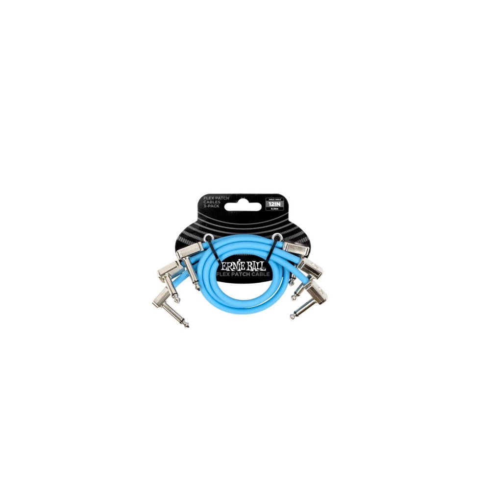 6461 Flex Patch Cable Blue 30cm 3pk