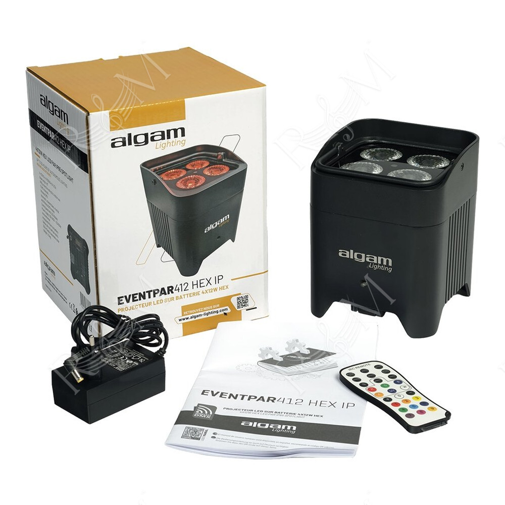EVENTPAR412-HEX-IP 4x12W RGBWA-UV IP65 a Batteria
