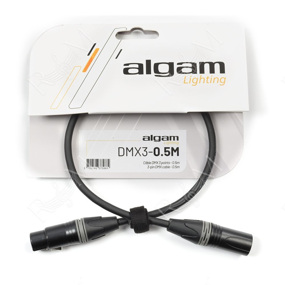 DMX3-0.5M Cavo DMX 3 Poli 0,5 mt