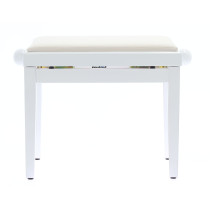 PB/010 WH S Panca in Legno Bianco Satinato per Pianoforte