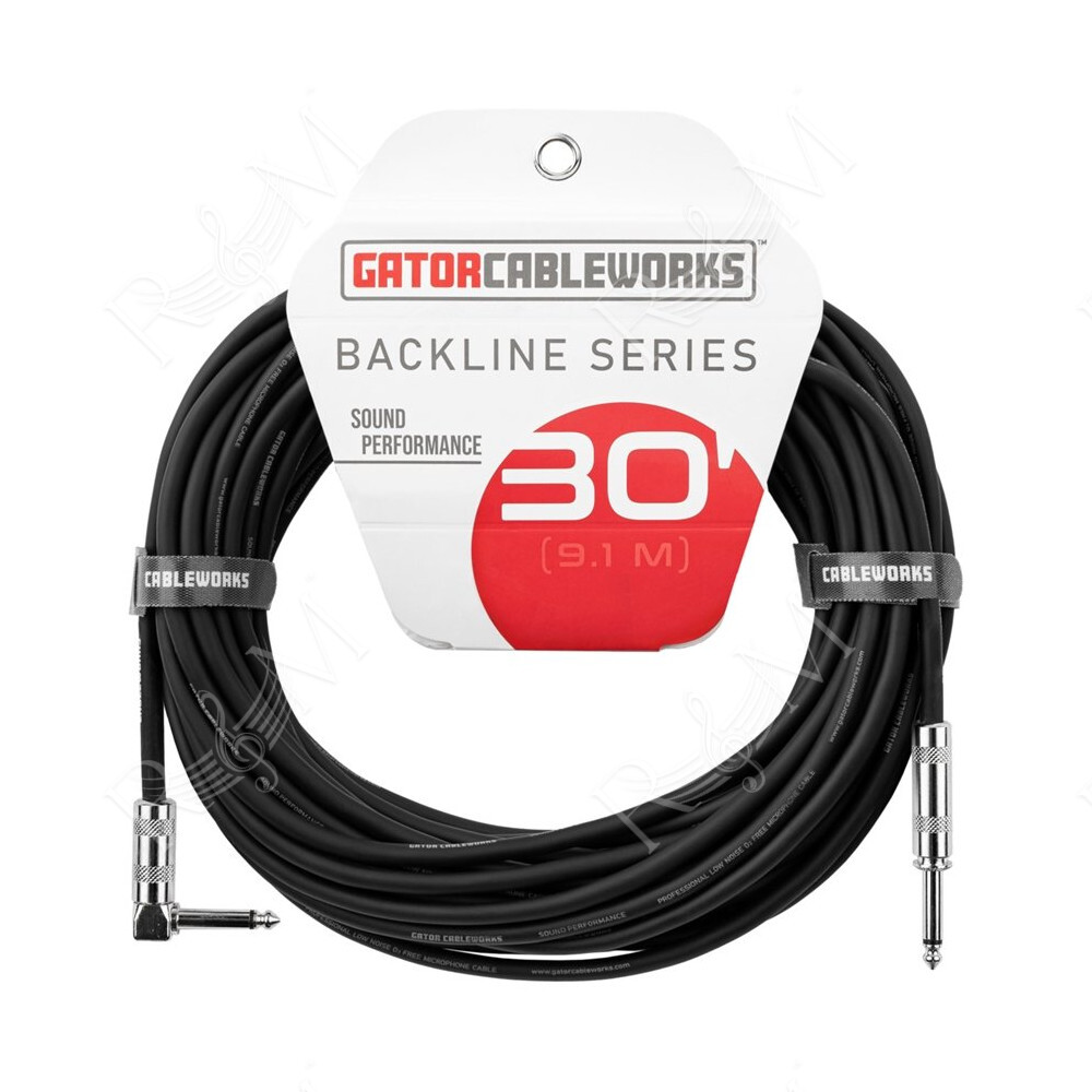 GCWB-INS-30RA Cavo strumento jack dritto/angolato 9 m Serie Backline