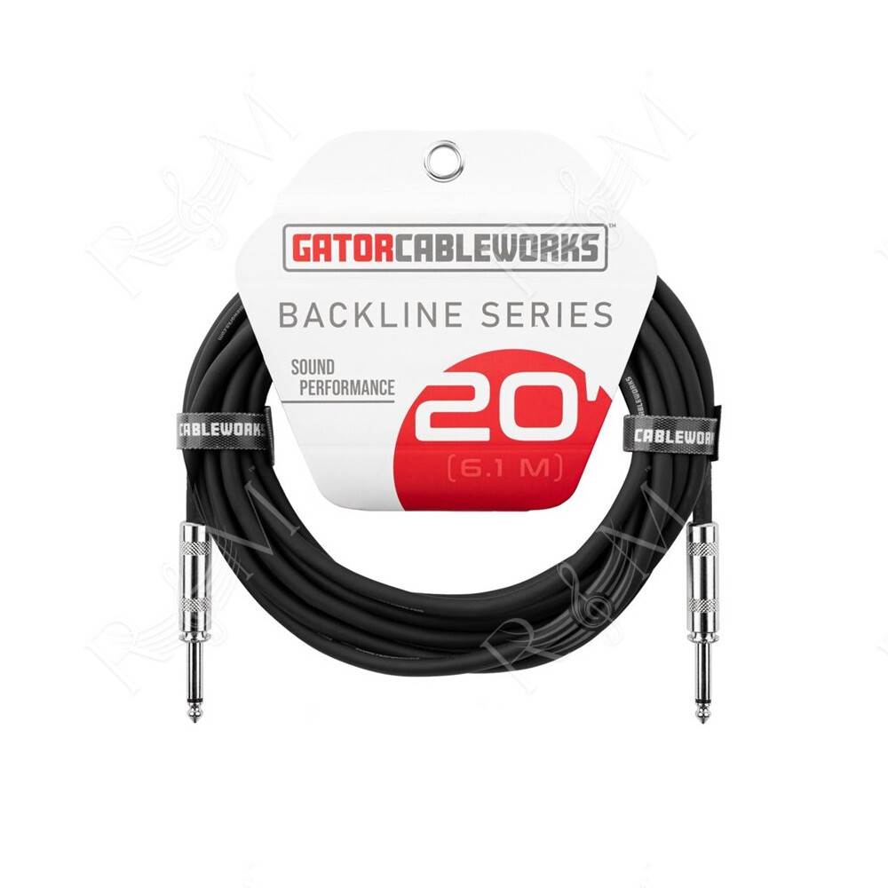 GCWB-INS-20 Cavo strumento jack dritto/dritto 6 m Serie Backline