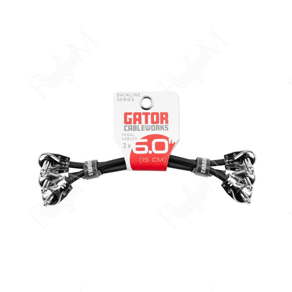 GCWB-INS-6INRA3PK Confezione da 3 cavi patch angolato/angolato 15 cm Serie Backline