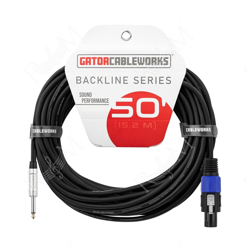 GCWB-SPK-50-1TL Cavo speaker jack TS dritto/speakon 15 m Serie Backline