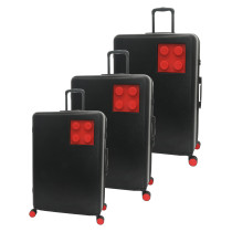 LEGO SET TROLLEY SML MATTONCINO 2X2 SIGNATURE NERO/ROSSO