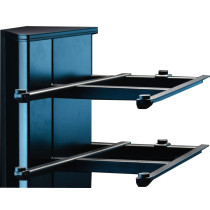 HARK 3 SHELF PACK METAL SHELVES BLACK