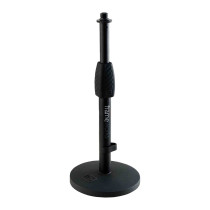 GFW-MIC-0601 Supporto da tavolo per microfono con base tonda da 15 cm e altezza regolabile 25-38 cm