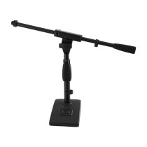 GFW-MIC-0821 Supporto microfonico per grancassa e amplificatore con braccio da 40,6 cm e base compatta