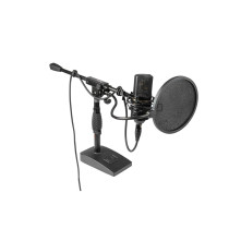 GFW-MIC-0821 Supporto microfonico per grancassa e amplificatore con braccio da 40,6 cm e base compatta