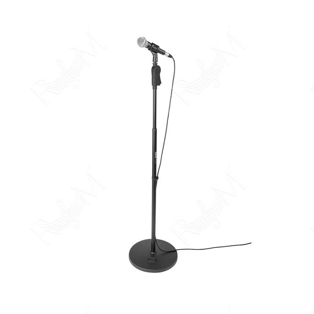 GFW-MIC-1201 Supporto microfonico con base rotonda da 30,5 cm e altezza regolabile da 101,6 a 160 cm