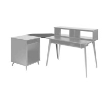 GFW-ELITEDESKCRNR-BLK Angolo scrivania workstation Elite in nero per studi e creator
