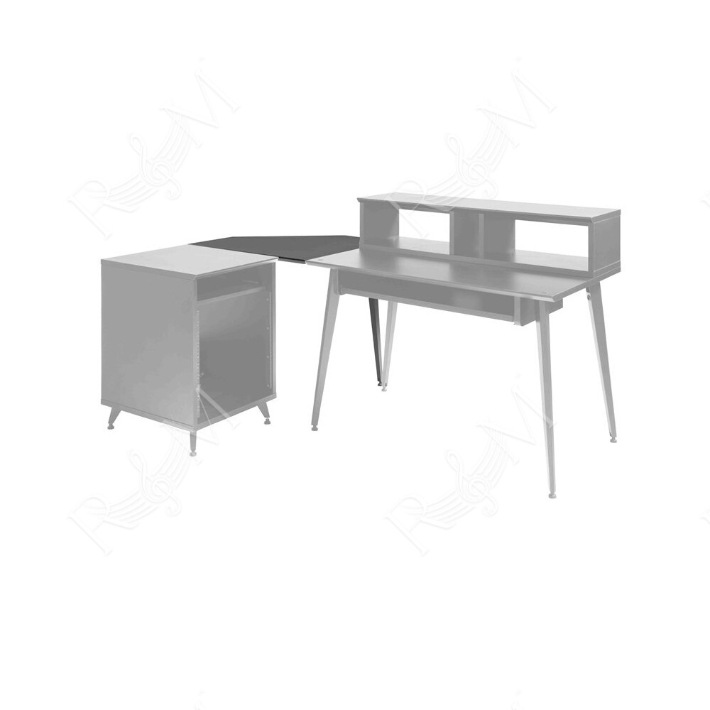 GFW-ELITEDESKCRNR-BLK Angolo scrivania workstation Elite in nero per studi e creator