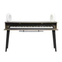 GFW-ELITEKEYTBL88-GRY Workstation in legno per tastiere fino a 88 tasti, colore grigio driftwood