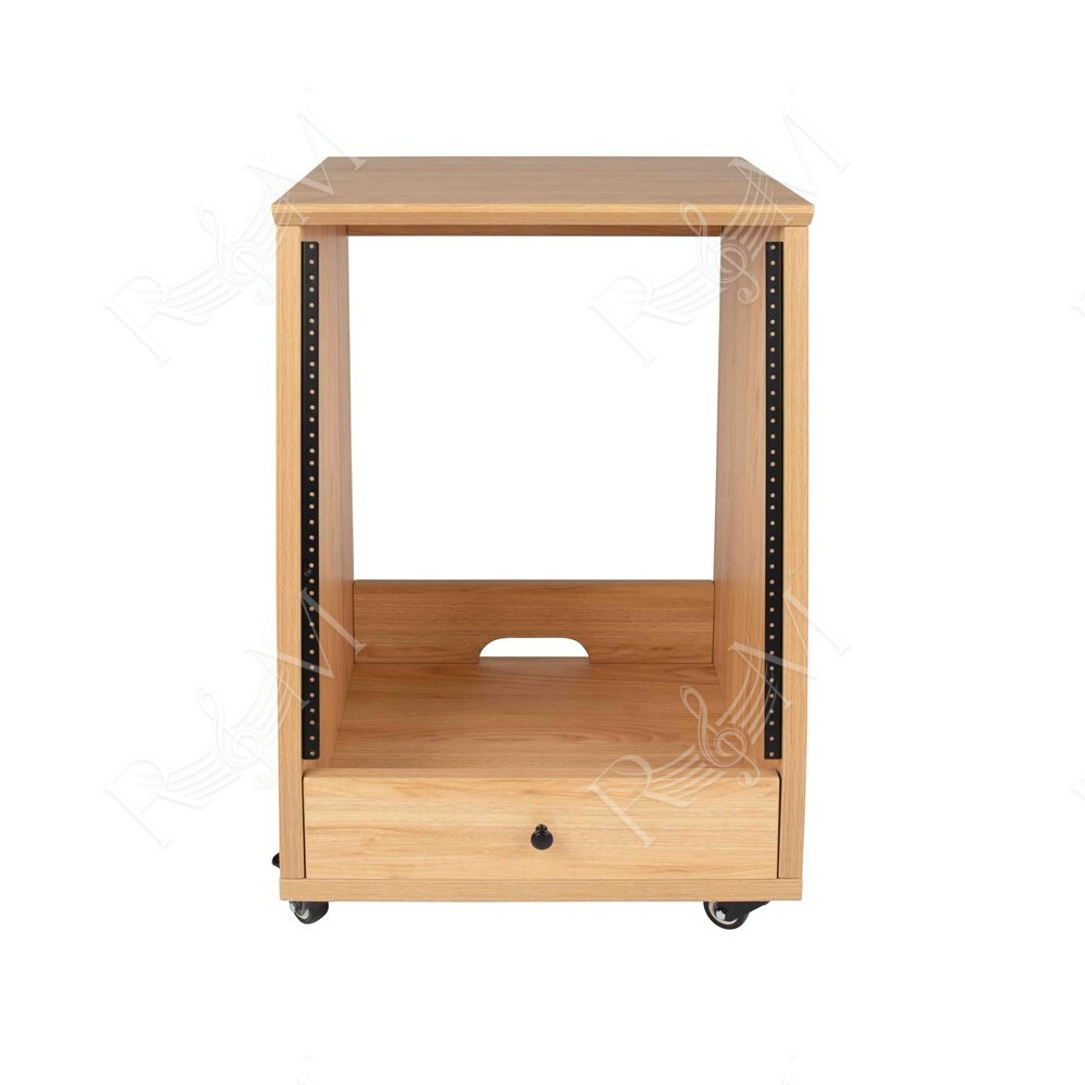 GFW-ELITESTUDIORK12-MPL Rack da studio inclinato 12 unità con finitura in acero naturale opaco