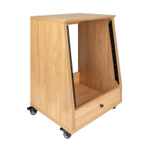GFW-ELITESTUDIORK12-MPL Rack da studio inclinato 12 unità con finitura in acero naturale opaco