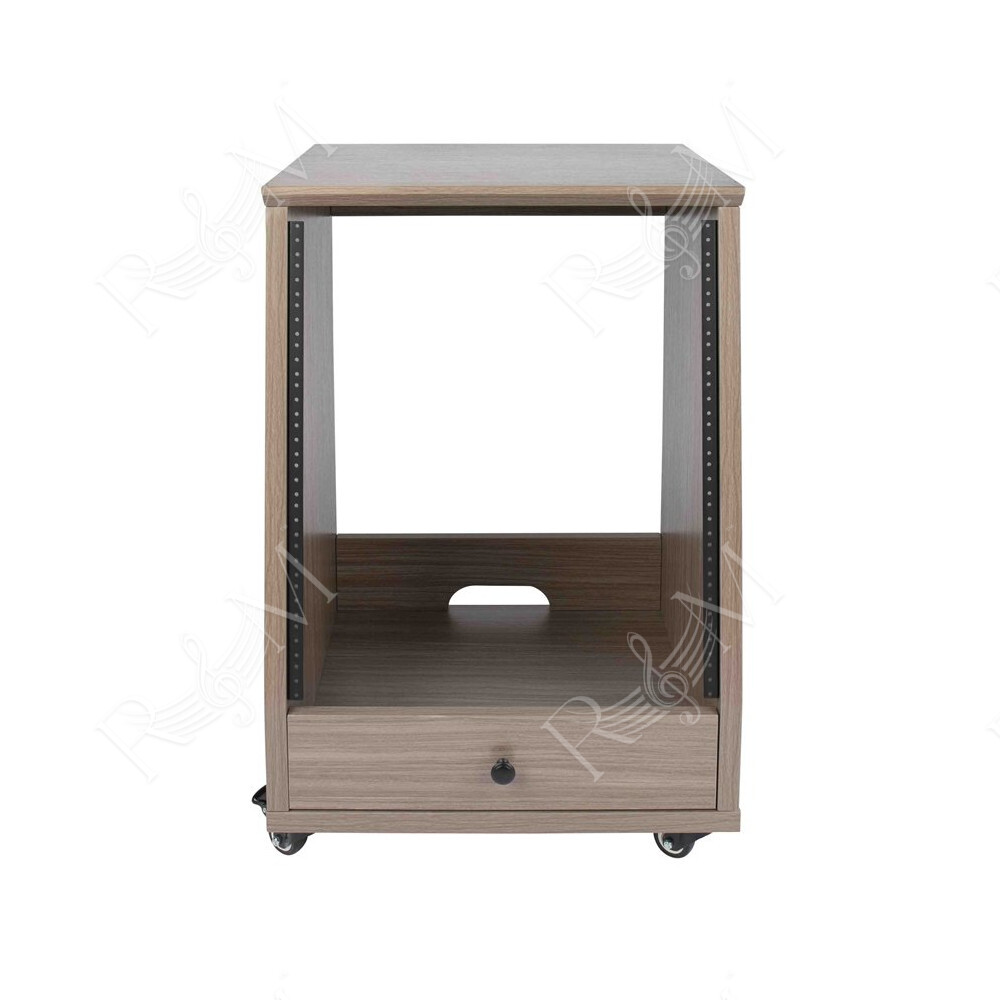 GFW-ELITESTUDIORK12-GRY Rack da studio inclinato 12 unità con finitura grigia in legno Driftwood